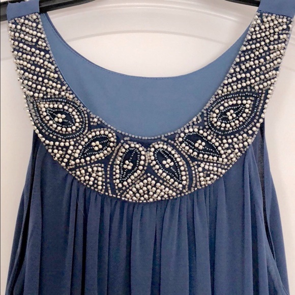 Sexy Short Dress with Stunning Pearls & Beadwork - EUC (worn once) Large - Picture 4 of 6